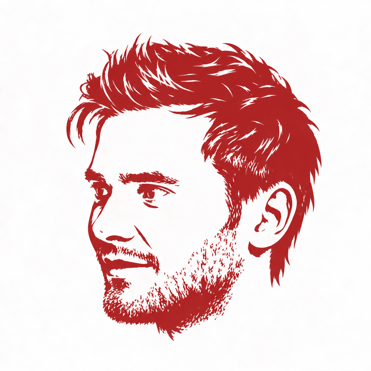 Illustrerat porträtt av Ted Edlund.